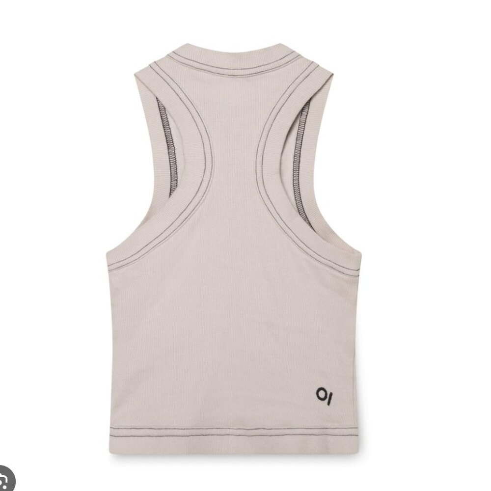 NWT Orseund Iris RACERBACK SPORT TANK OFF-WHITE - Picture 3 of 9